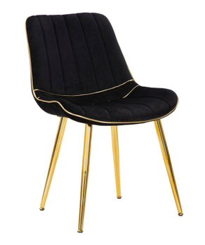 Stolica Paris Nera/Gold Set 2kom Cm 51x59x79