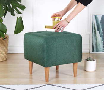 Pouffe Tomp v2 - Zeleno