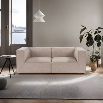 Sofa s 2 sjedala Sora 2 - pijesak bež