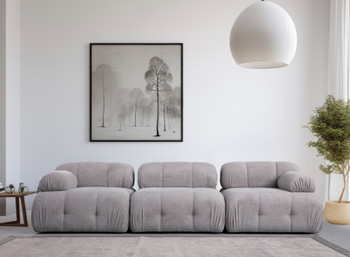 Sofa s 3 sjedala Petite 3 - Svijetlosiva