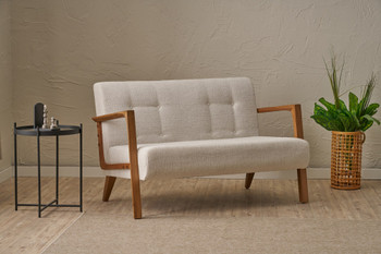 Sofa s 2 sjedala Kemer - Krema