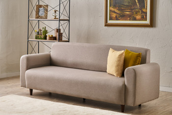 Sofa s 3 sjedala Noya lan - krem