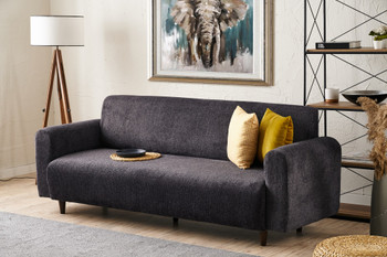 Sofa s 3 sjedala Noya Chenille - Antracit