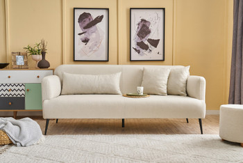 Sofa s 3 sjedala Revos - Krema