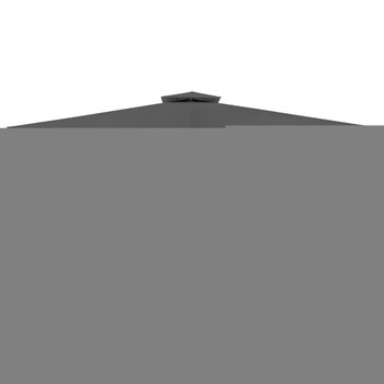 Sjenica s krovom 3 x 4 m tamno siva
