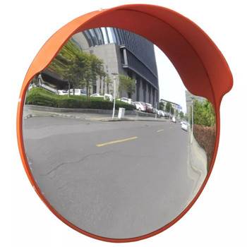 Konveksno prometno ogledalo od narančaste plastike 45 cm