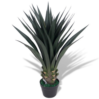 Umjetna Yucca biljka s lončanicom 90 cm zelena