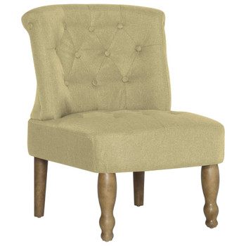 Francuska stolica od tkanine zelena