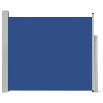 Uvlačiva bočna tenda za terasu 100 x 300 cm plava