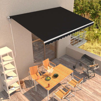 Tenda na automatsko uvlačenje 450 x 300 cm antracit