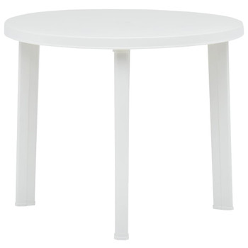 Vrtni stol bijeli 89 cm plastični