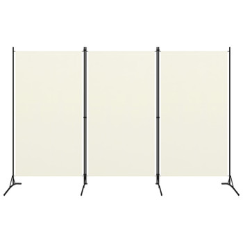 Sobna pregrada s 3 panela krem-bijela 260 x 180 cm