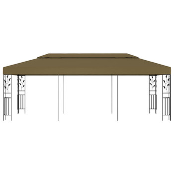 Sjenica 6 x 3 m smeđe-siva 180 g/m²