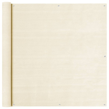 Balkonski zastor krem 120 x 500 cm HDPE