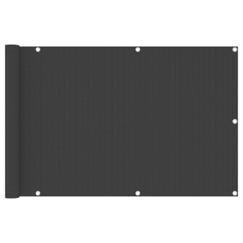 Balkonski zastor antracit 90 x 300 cm HDPE