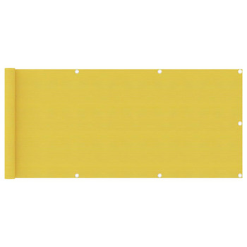 Balkonski zastor žuti 75 x 500 cm HDPE