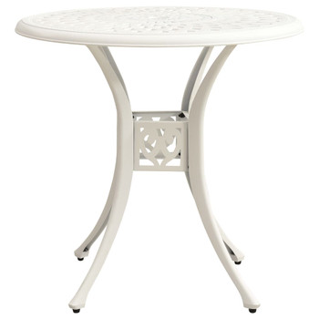 Vrtni stol bijeli 78 x 78 x 72 cm od lijevanog aluminija