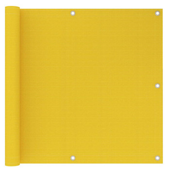 Balkonski zastor žuti 90 x 500 cm HDPE