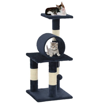 Penjalica za mačke sa stupovima za grebanje od sisala 65 cm tamnoplava