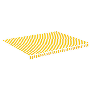 Zamjenska tkanina za tendu žuto-bijela 4,5 x 3,5 m