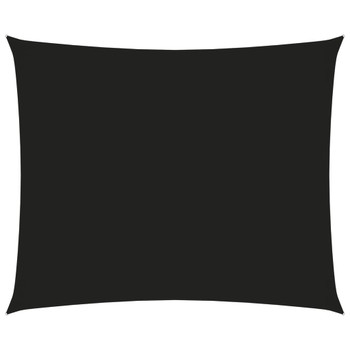 Jedro protiv sunca od tkanine Oxford pravokutno 3,5x4,5 m crno