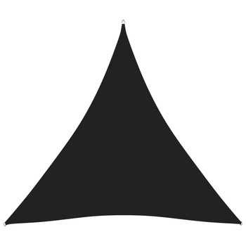 Jedro protiv sunca od tkanine trokutasto 3,6 x 3,6 x 3,6 m crno