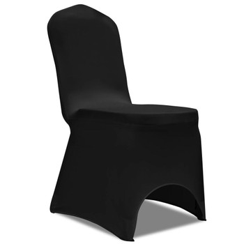 Rastezljive navlake za stolice 100 kom crne