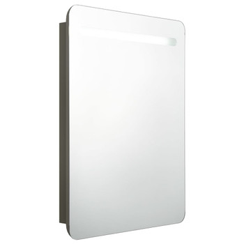 LED kupaonski ormarić s ogledalom antracit 60 x 11 x 80 cm