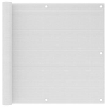 Balkonski zastor bijeli 90 x 500 cm HDPE