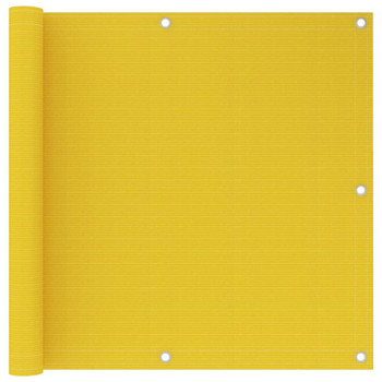 Balkonski zastor žuti 90 x 600 cm HDPE