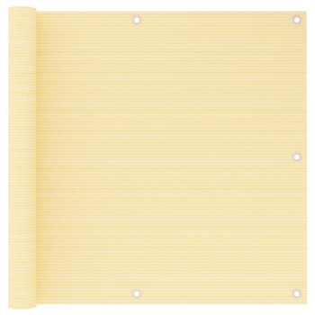 Balkonski zastor bež 90 x 500 cm HDPE