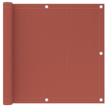 Balkonski zastor terakota 90 x 600 cm HDPE