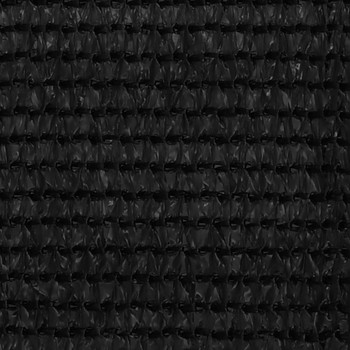 Balkonski zastor crni 120 x 500 cm HDPE