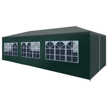 Šator za zabave 3 x 9 m zeleni