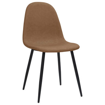 Blagovaonske stolice 4 kom 45x54,5x87cm tamnosmeđe umjetna koža