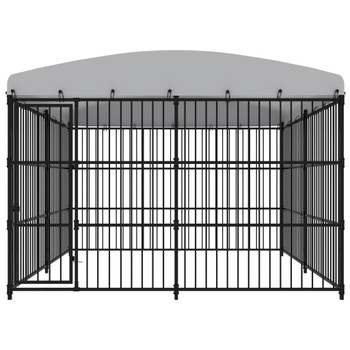 Vanjski kavez za pse s krovom 300 x 300 x 210 cm