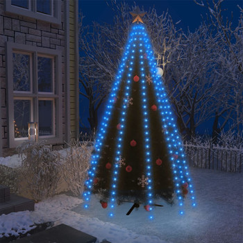 Mrežasta svjetla za božićno drvce 300 LED žarulja plava 300 cm