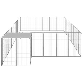 Kavez za pse srebrni 22,99 m² čelični