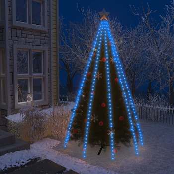 Mrežasta svjetla za božićno drvce 400 LED plava 400 cm