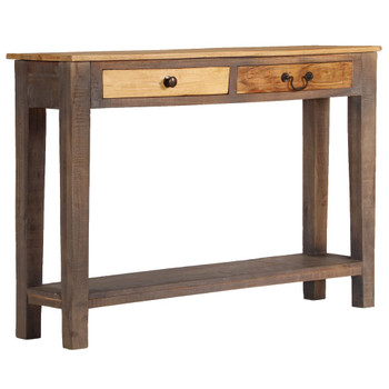 vidaXL Konzolni stol od masivnog drva starinski 118 x 30 x 80 cm 244966