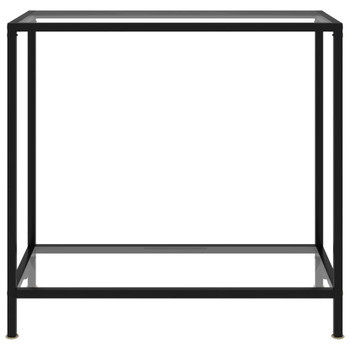 Konzolni stol prozirni 80 x 35 x 75 cm od kaljenog stakla 322831