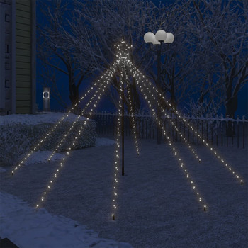 Božićno drvce s padajućim LED svjetlima 400 LED žarulja 2,5 m 328728