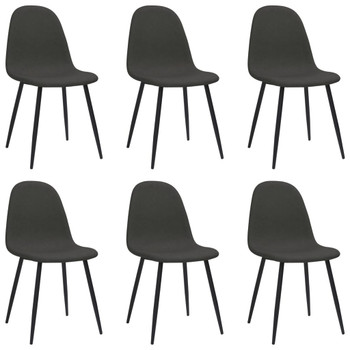 Blagovaonske stolice od umjetne kože 6 kom crne 3075049