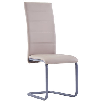 vidaXL Konzolne blagovaonske stolice od umjetne kože 4 kom cappuccino 281690