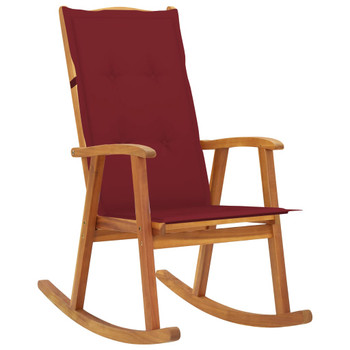 Stolica za ljuljanje s jastucima od masivnog bagremovog drva 3064188