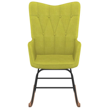 Stolica za ljuljanje od tkanine zelena
