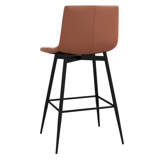 Barski stolac od umjetne kože svjetlosmeđi 338614
