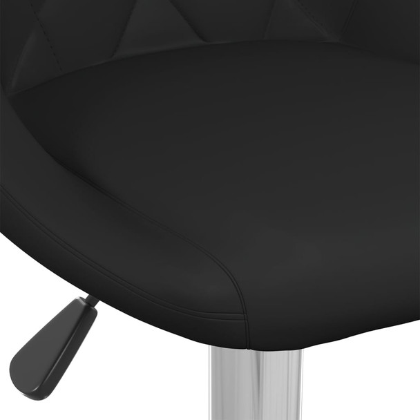 Barski stolci od umjetne kože 2 kom crni 335180