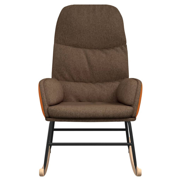 Stolica za ljuljanje od tkanine smeđa 341045
