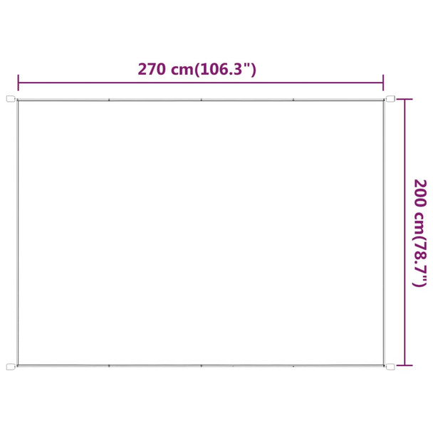 Okomita tenda svjetlozelena 200 x 270 cm od tkanine Oxford 148325